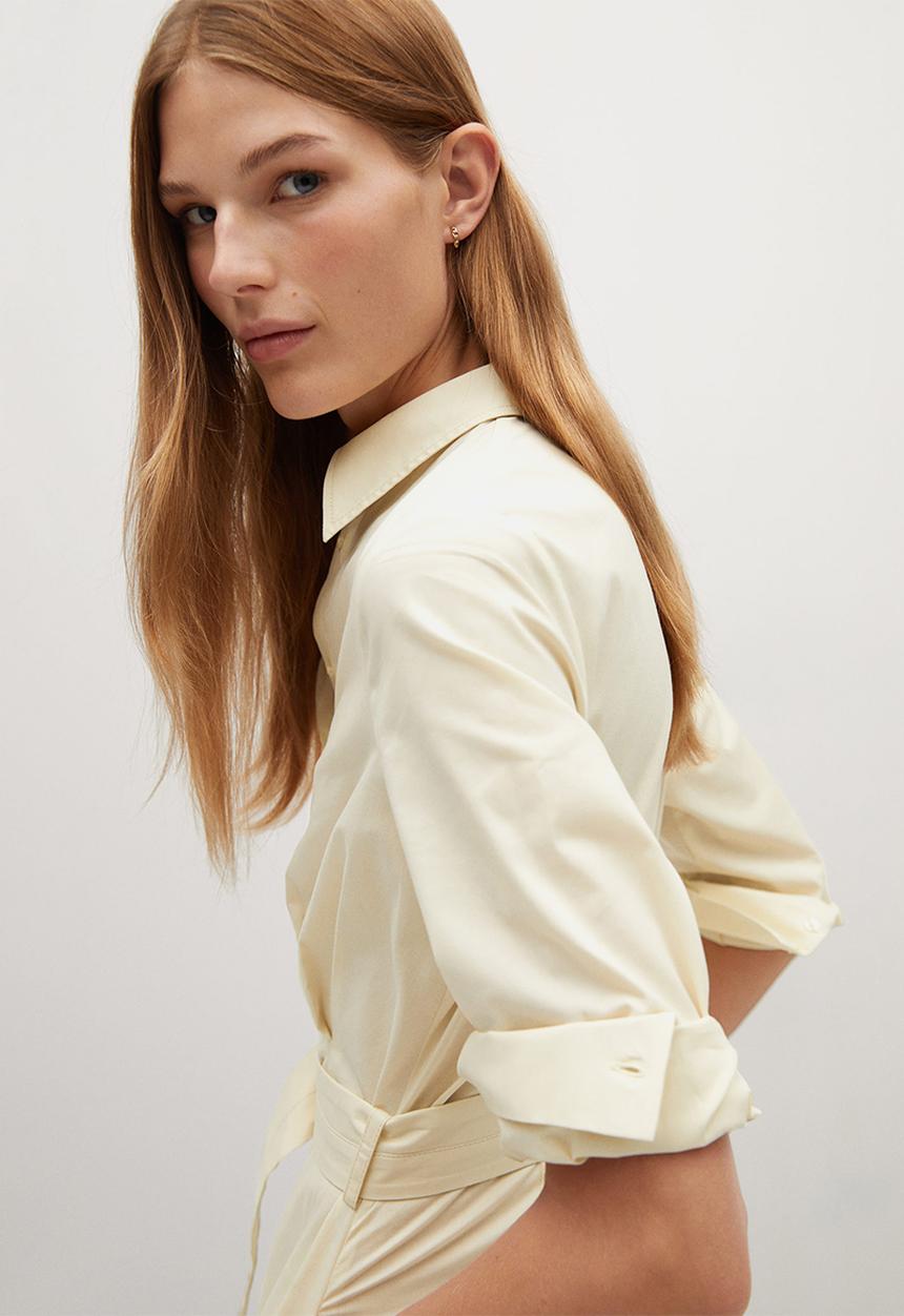 MANGO - Dress mexi-a - neutral