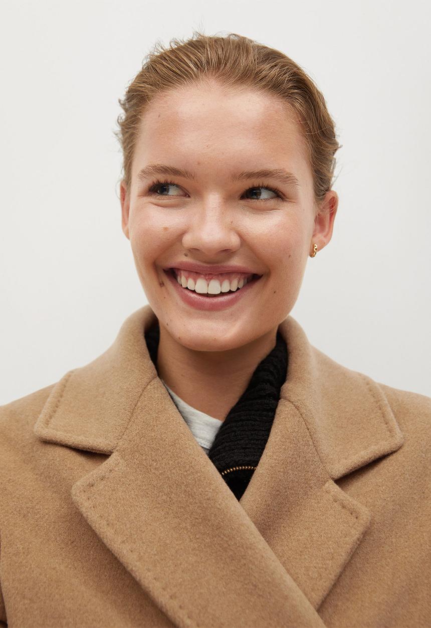 MANGO - Coat bella - medium brown