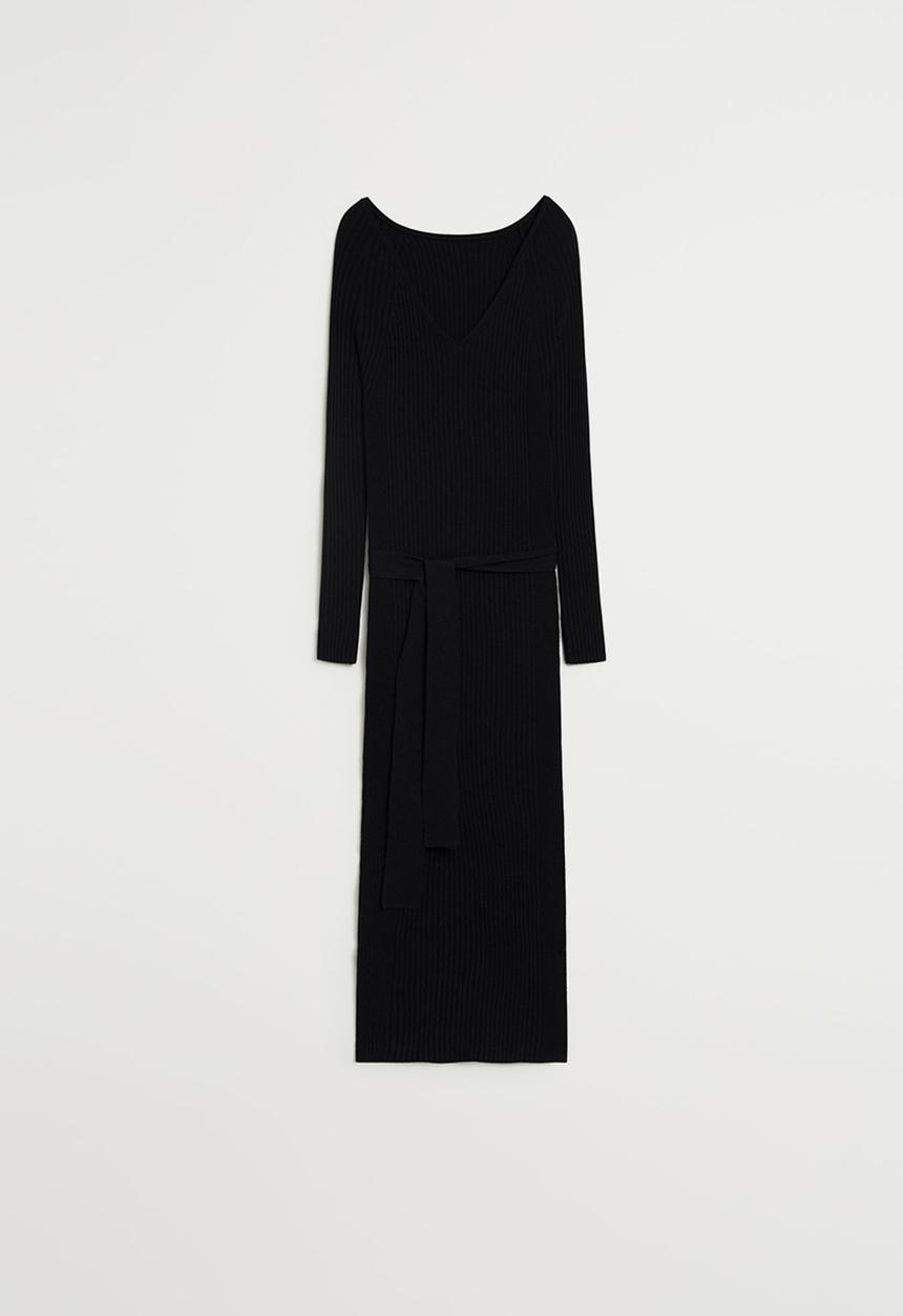 MANGO - Dress goleta - black