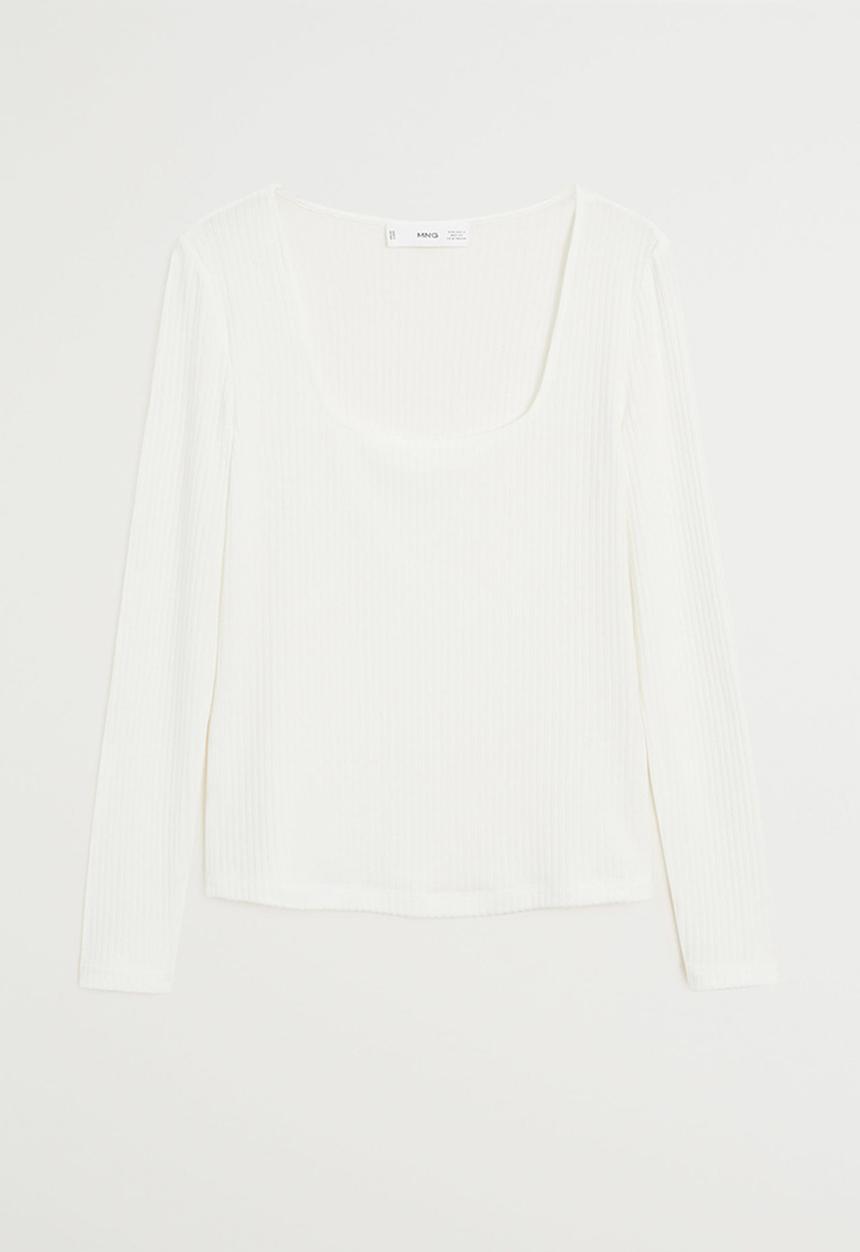 MANGO - T-shirt berta - white