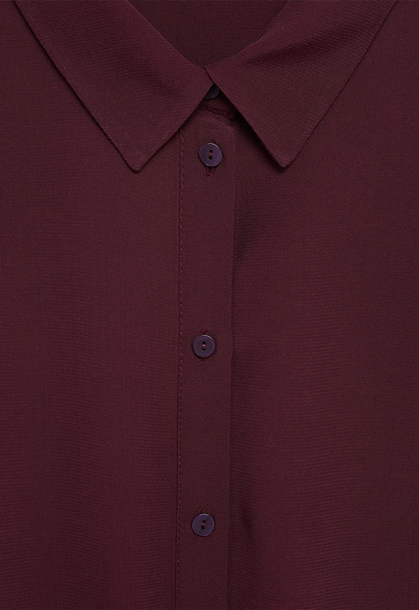 MANGO - Dress leandra - burgundy