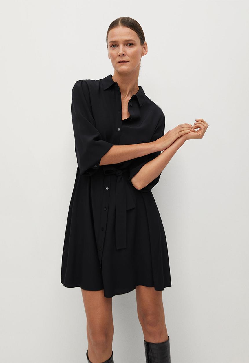 MANGO - Dress leandra - black