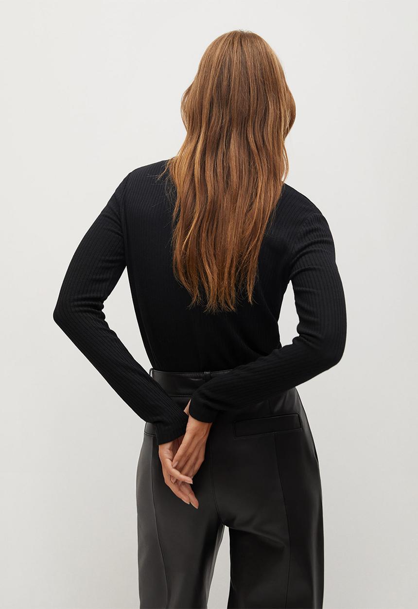 MANGO - T-shirt berta - black