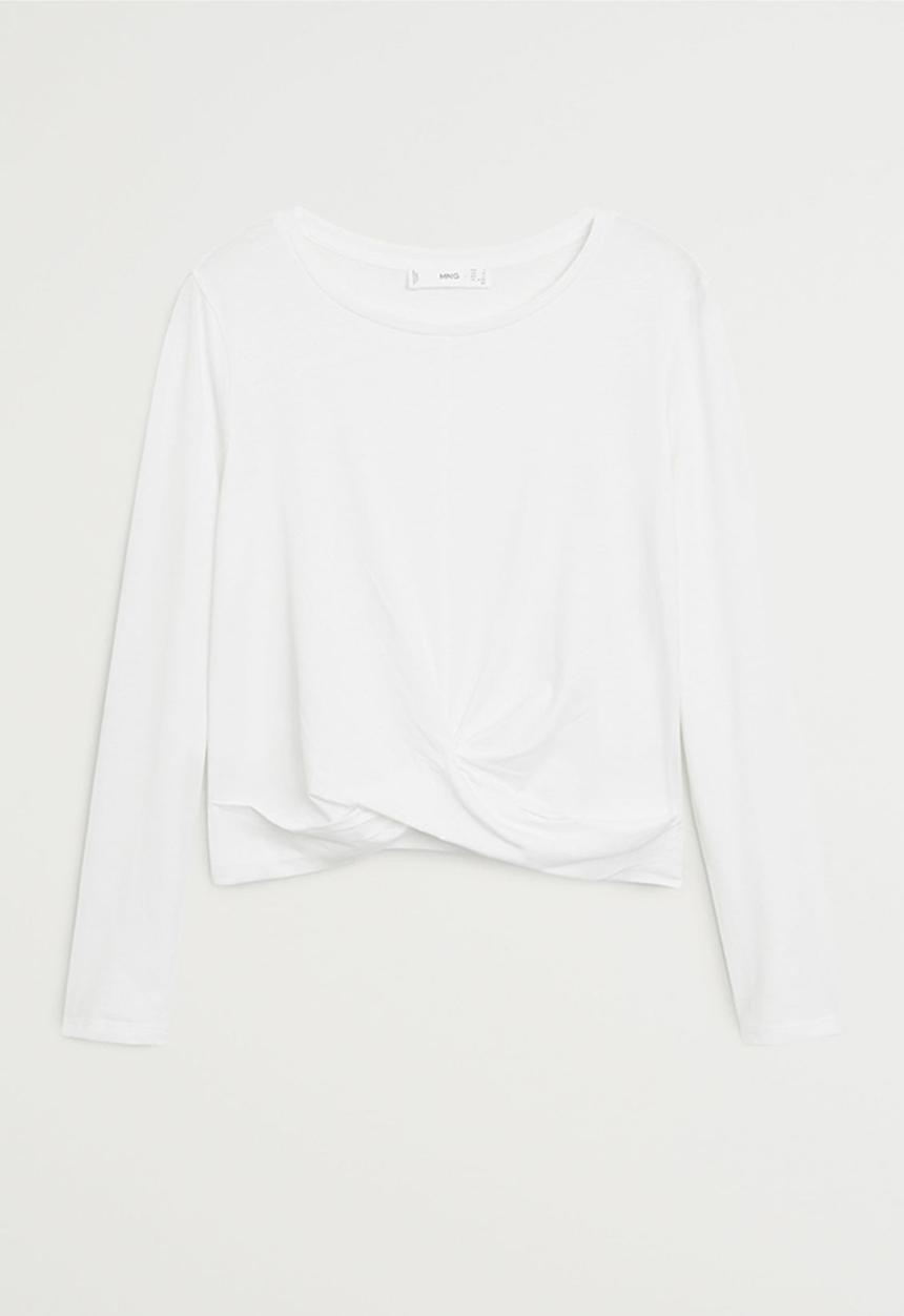 MANGO - T-shirt iris - white