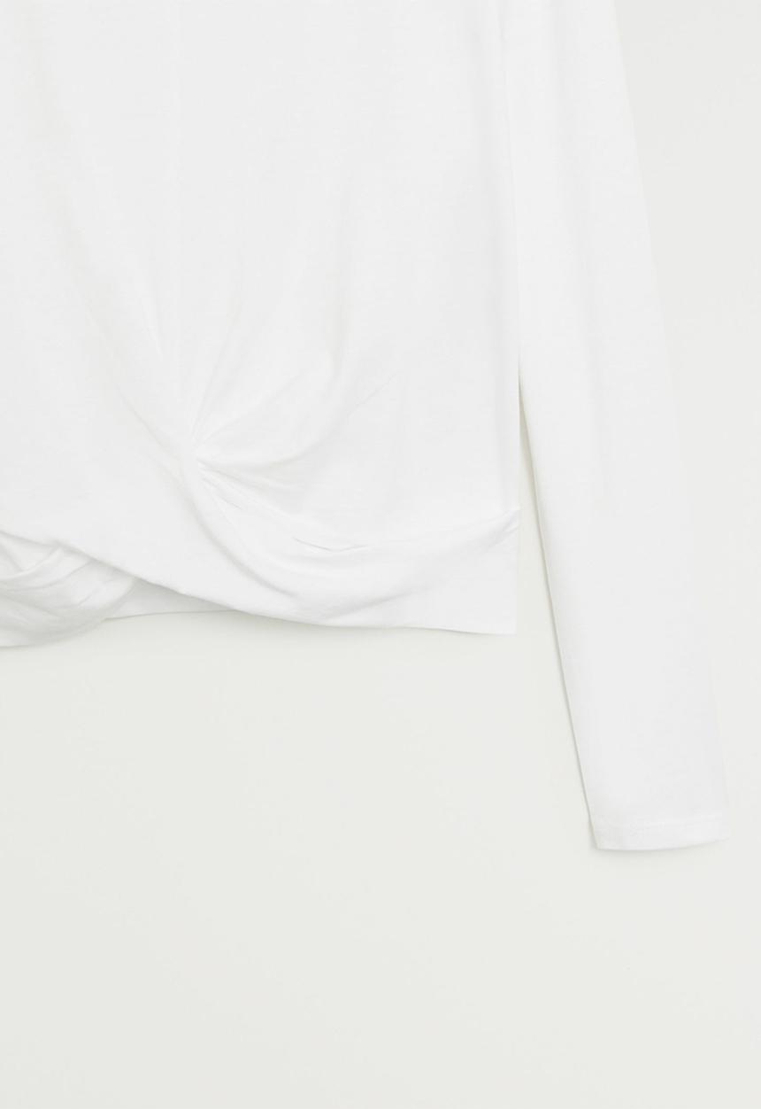 MANGO - T-shirt iris - white