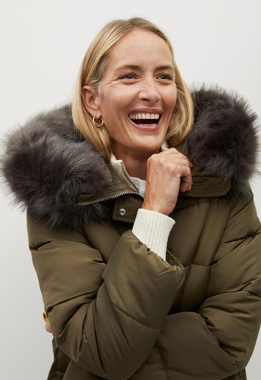 MANGO - Anorak botanic - khaki