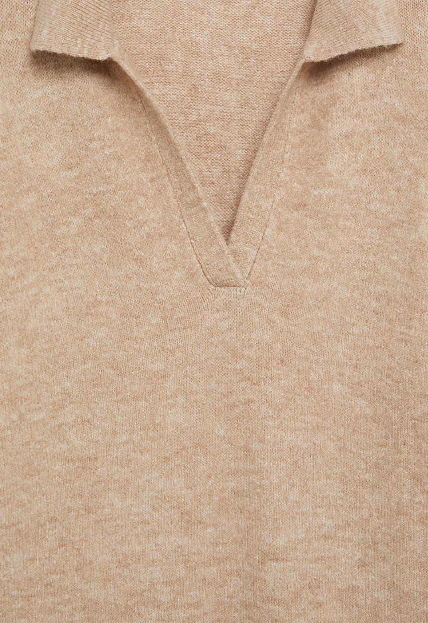 MANGO - Dress polin - beige