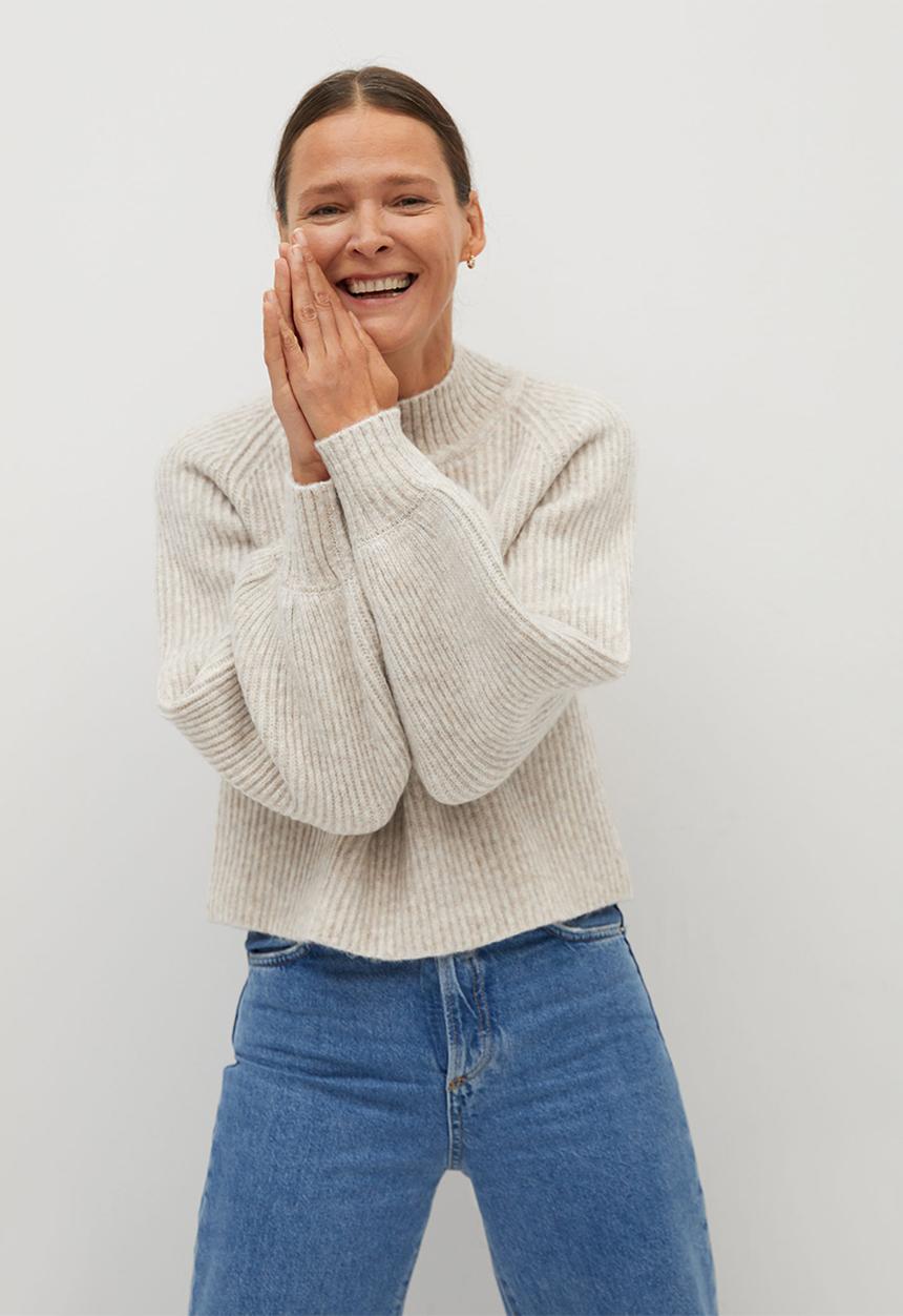 MANGO - Sweater merlo - light grey