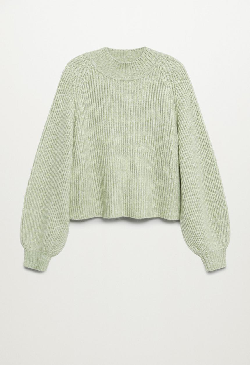 MANGO - Sweater merlo - pastel green