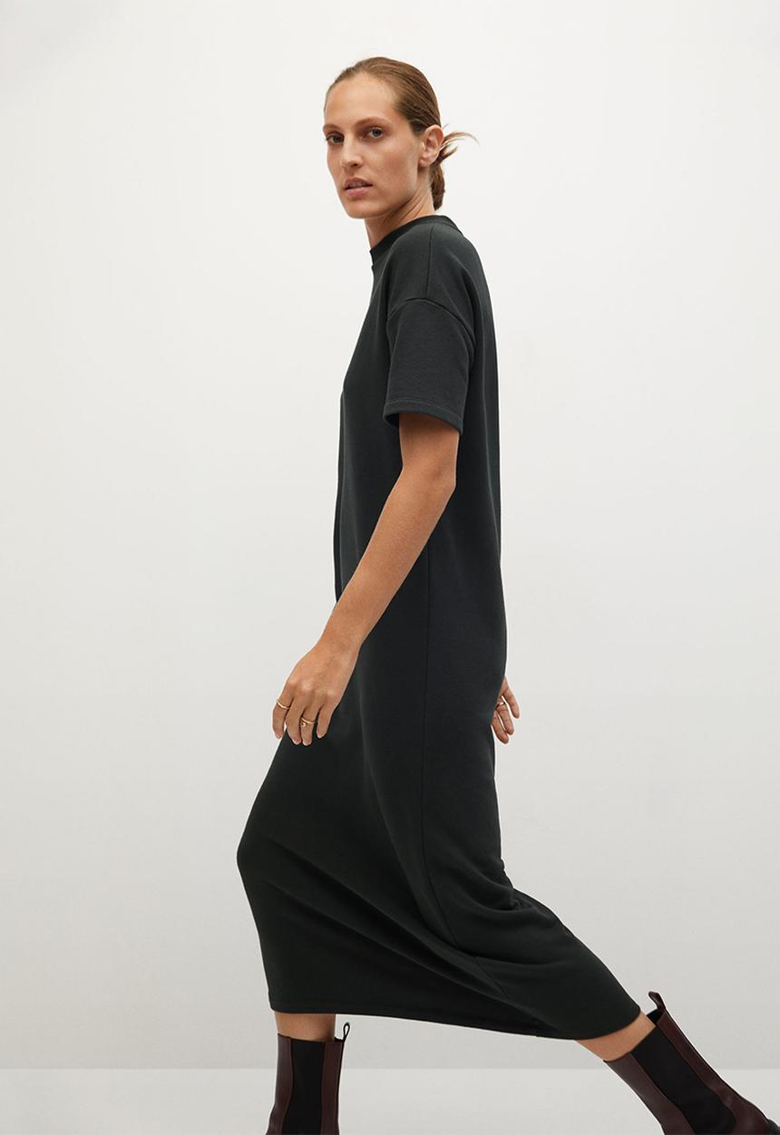 MANGO - Dress mad-a - charcoal