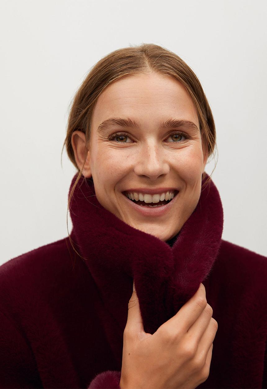 MANGO - Coat chillyn - red