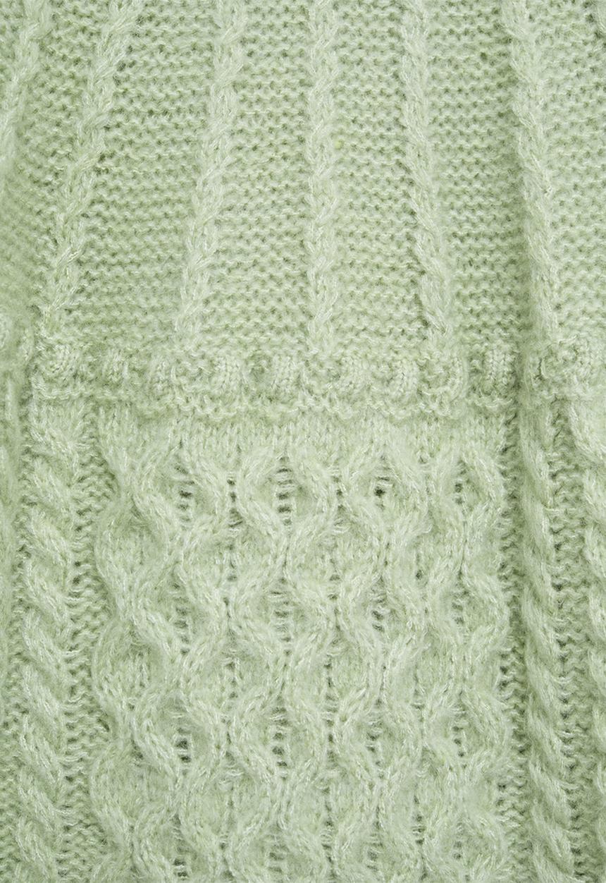 MANGO - Sweater handia - light pastel green