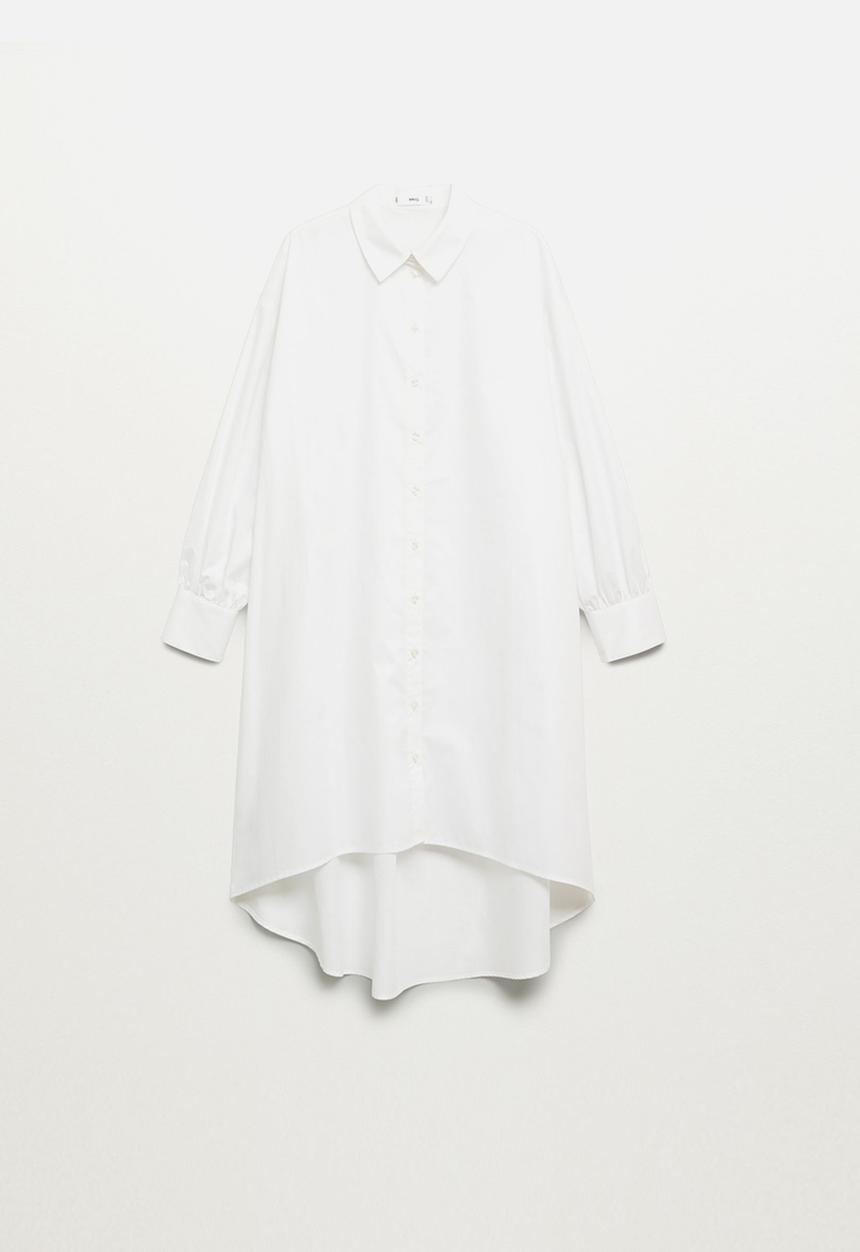 MANGO - Dress perla-a - white