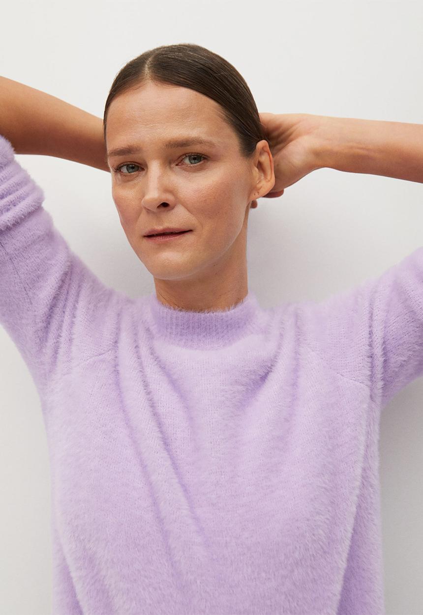 MANGO - Sweater copo - pastel purple