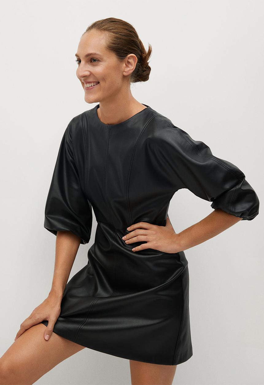 MANGO - Dress drake - black