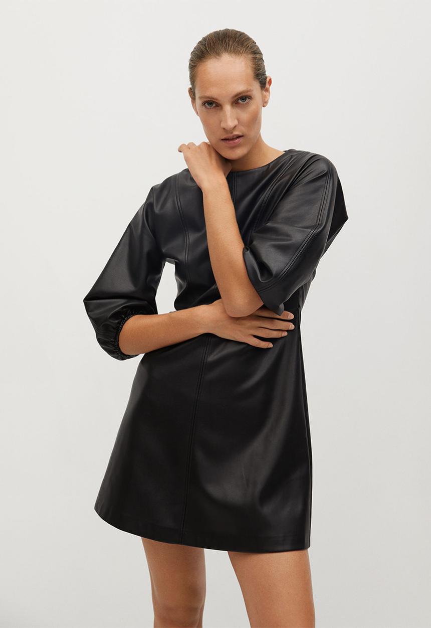 MANGO - Dress drake - black