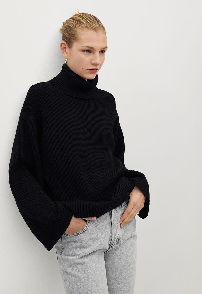MANGO - Sweater palmer - black