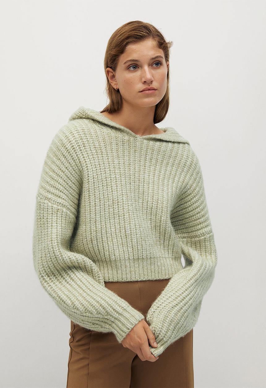 MANGO - Sweater capuchino - pastel green
