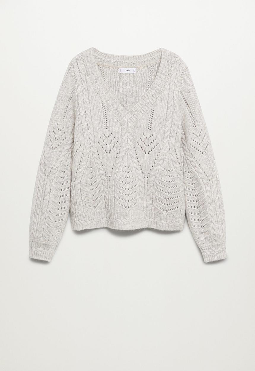 MANGO - Sweater rosetta - grey