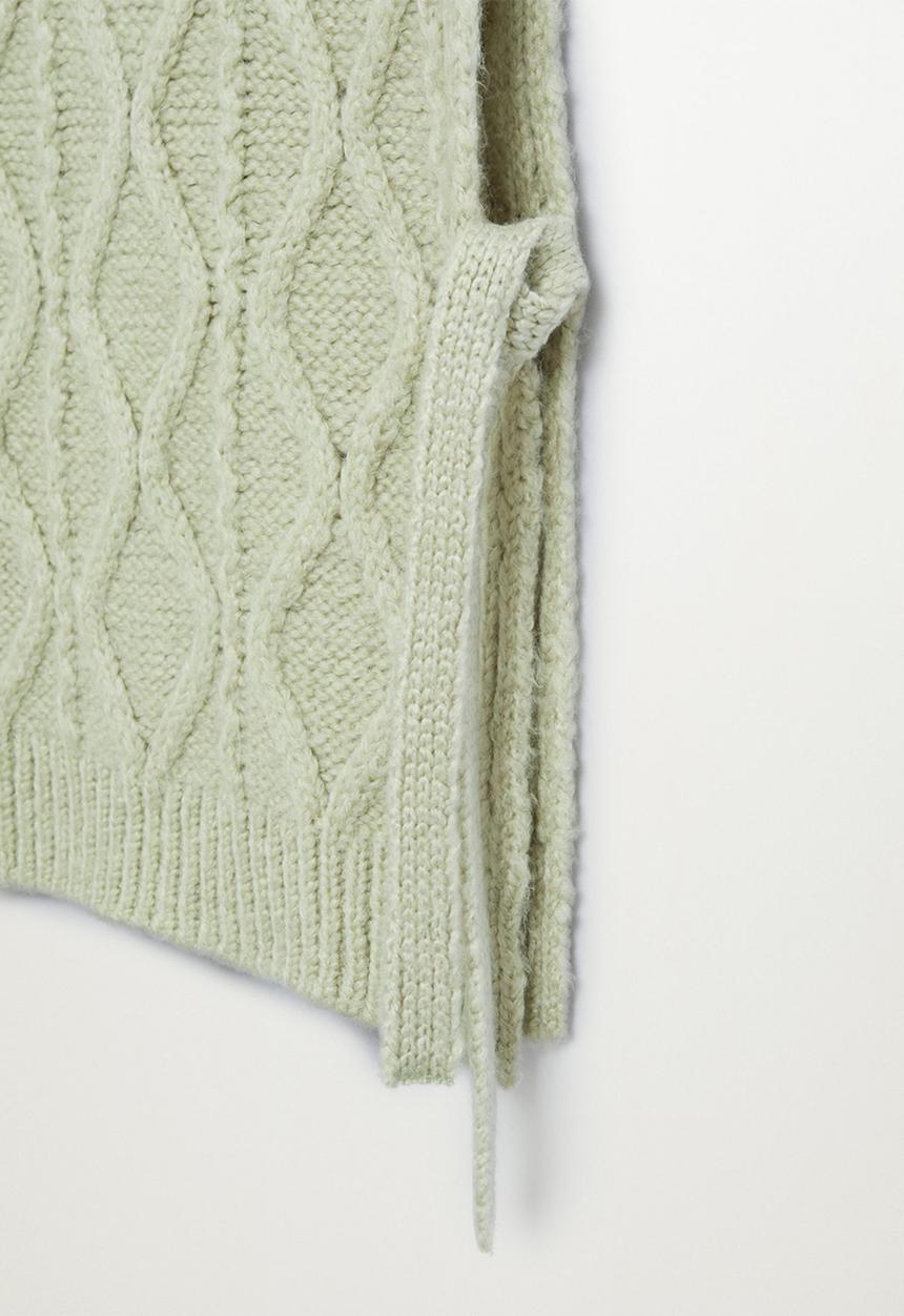 MANGO - Waistcoat manati - light pastel green