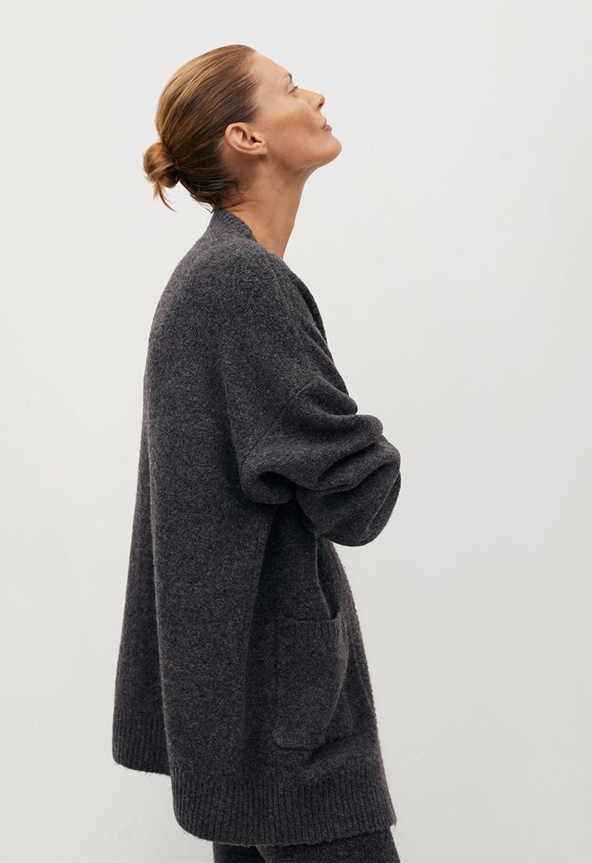 MANGO - Cardigan taldora - dark grey