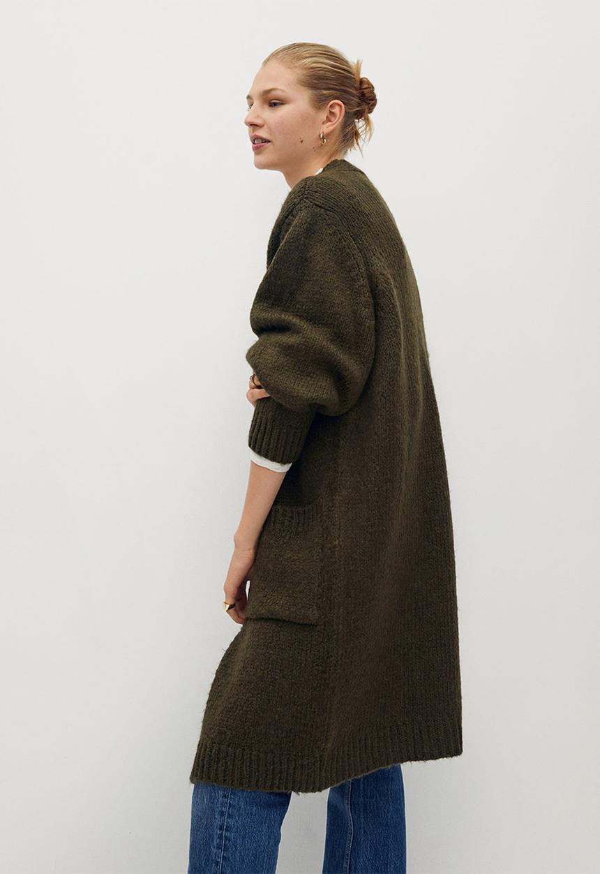 MANGO - Cardigan bigger - khaki