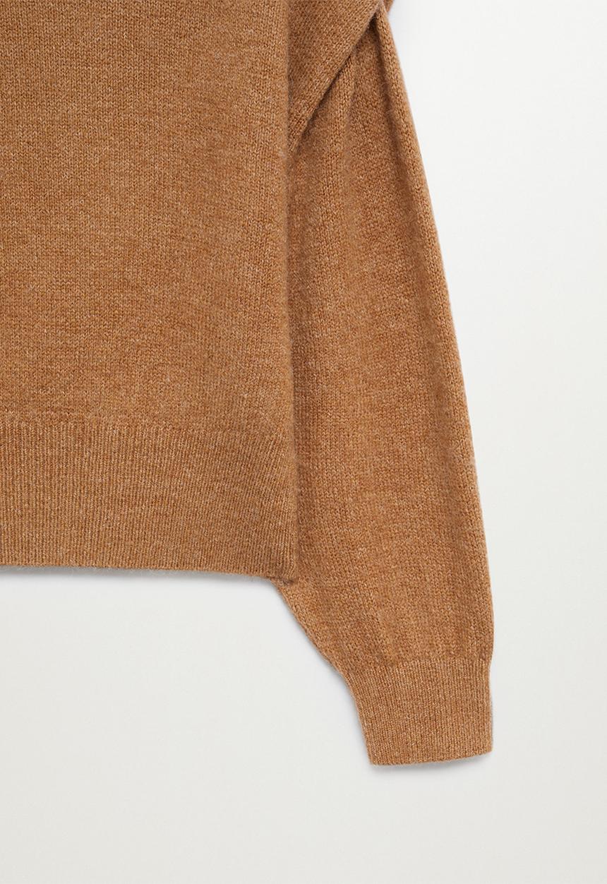 MANGO - Sweater rugby - medium brown