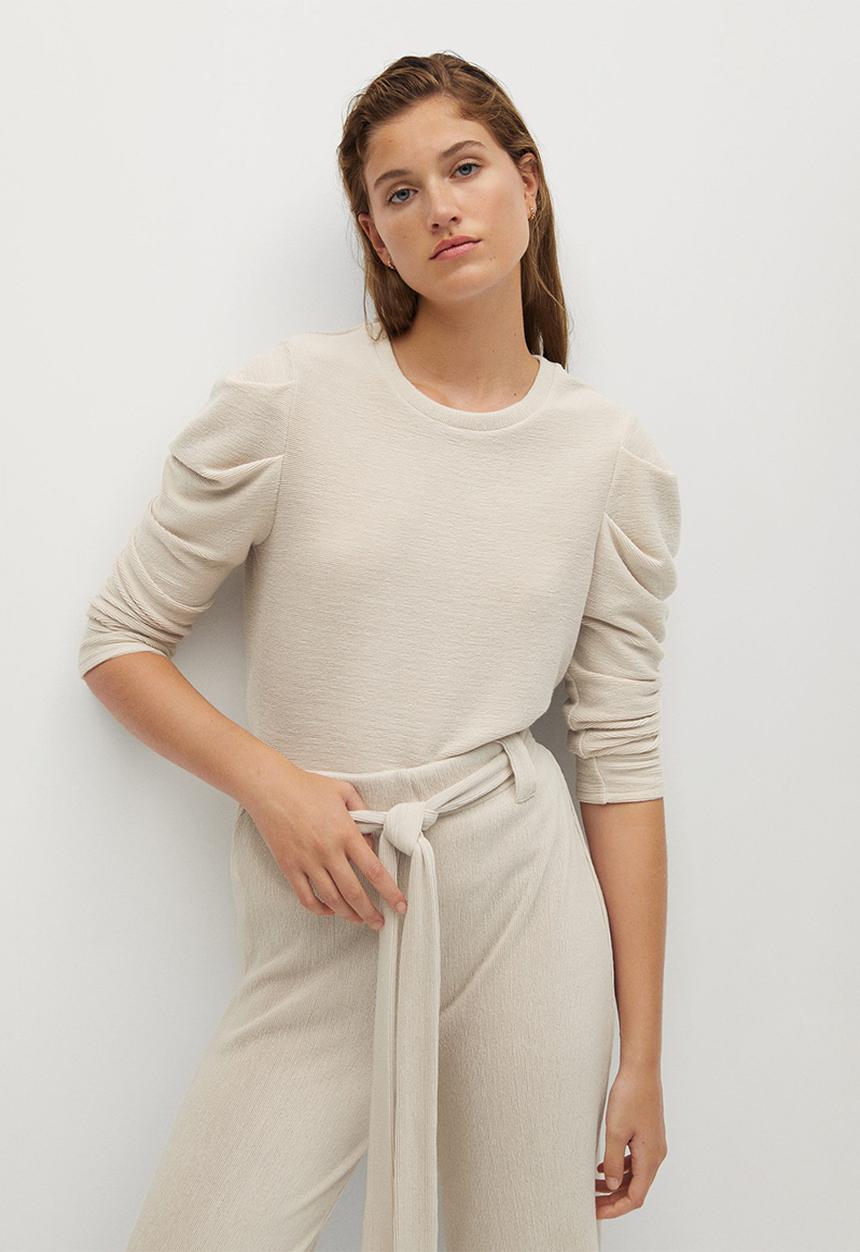 MANGO - T-shirt palazzo - light pastel grey