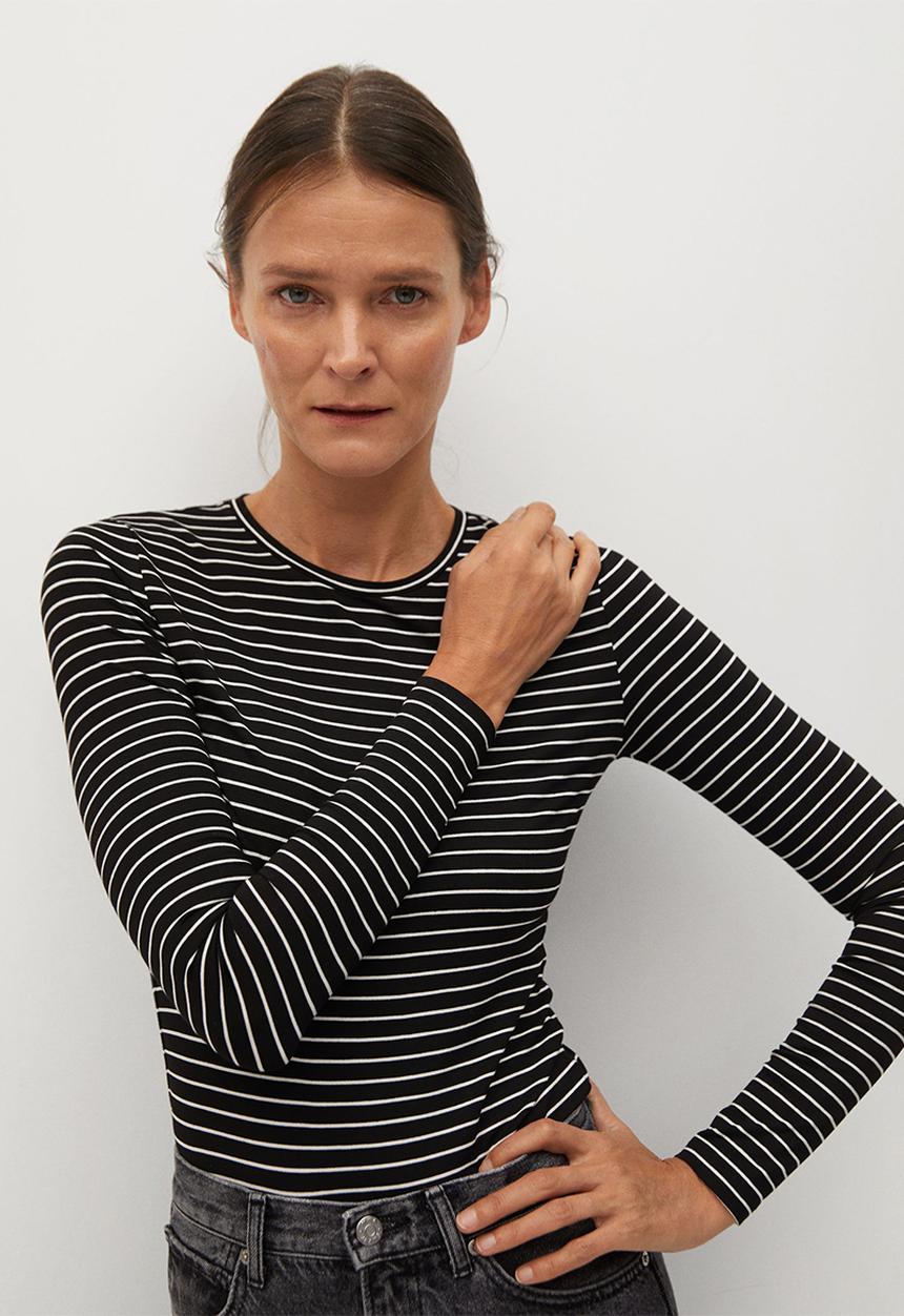 MANGO - T-shirt bluma - black