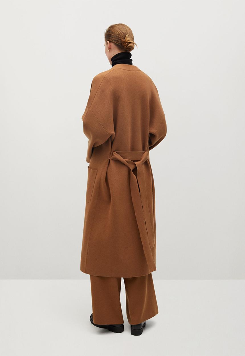 MANGO - Cardigan sol-a - medium brown