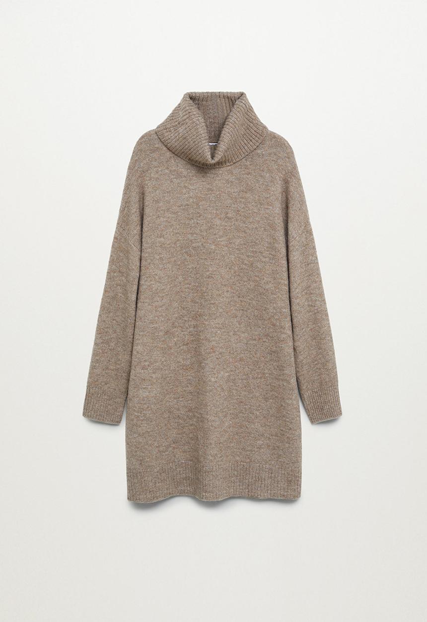 MANGO - Dress taldora - brown