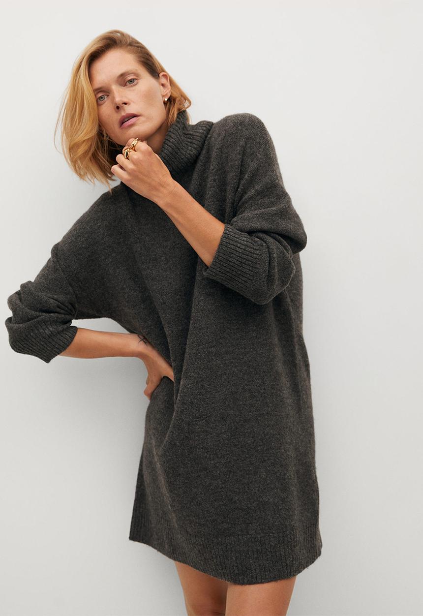 MANGO - Dress taldora - dark grey