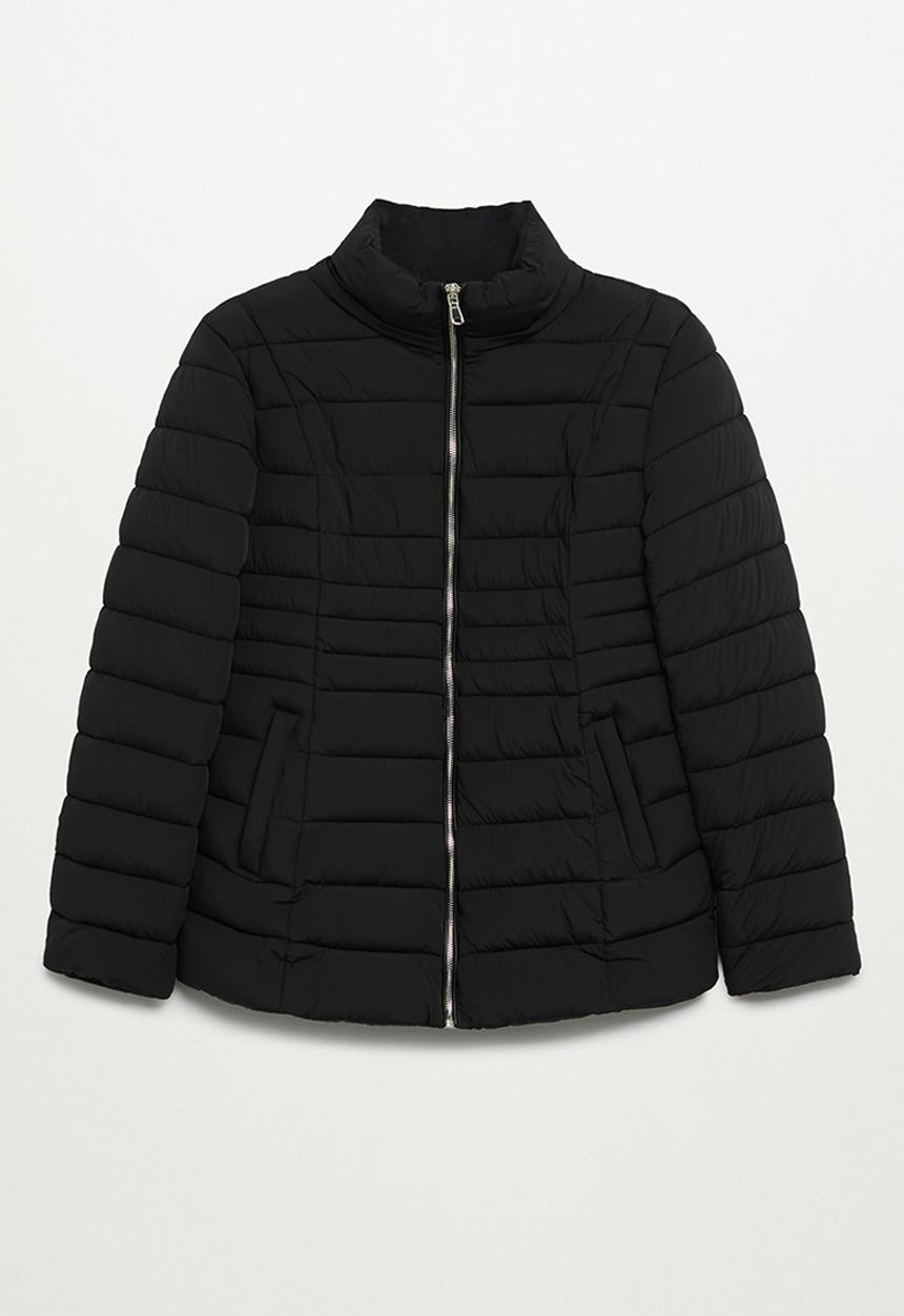 MANGO - Anorak poni - black