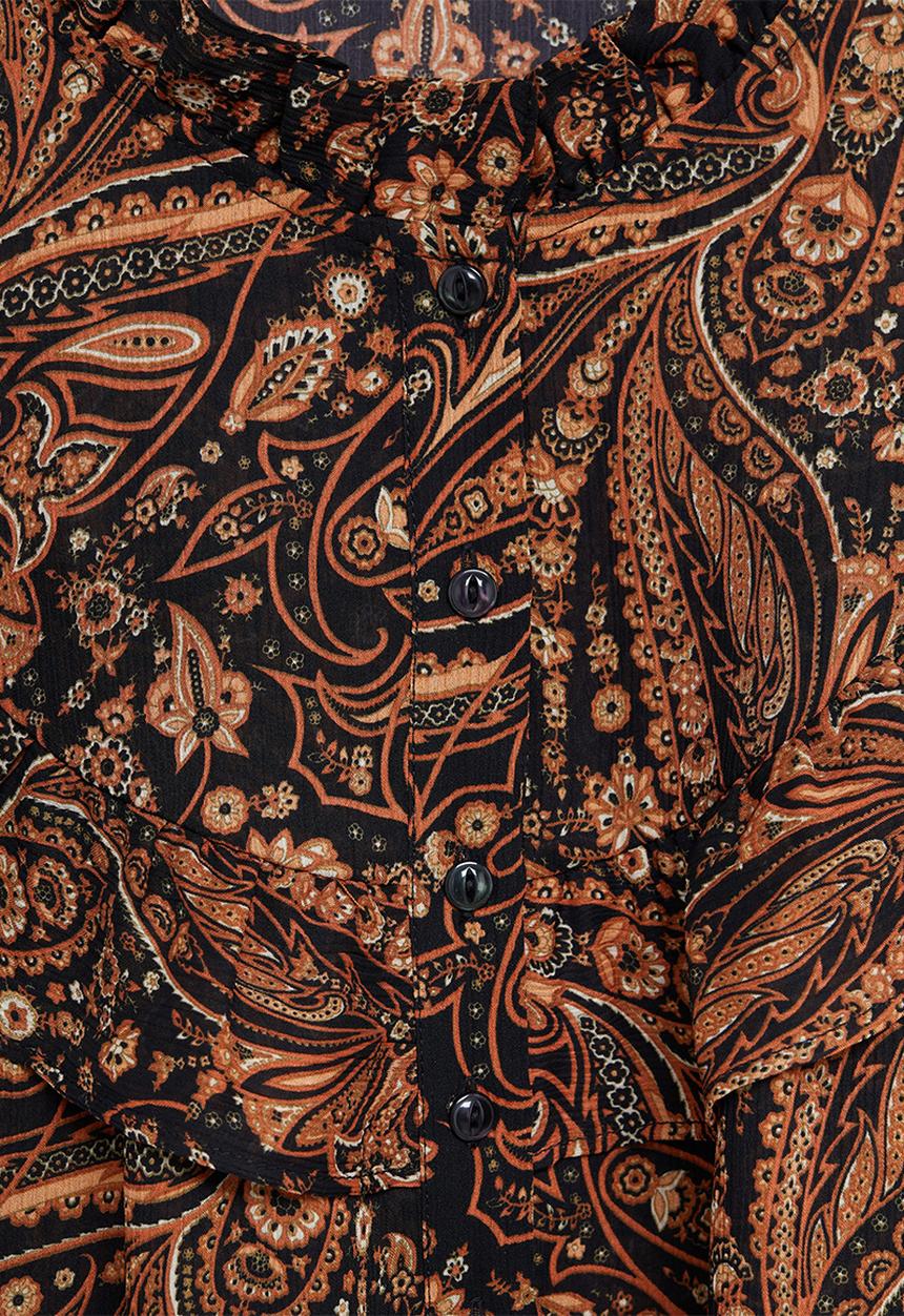 MANGO - Blouse oslo - brown