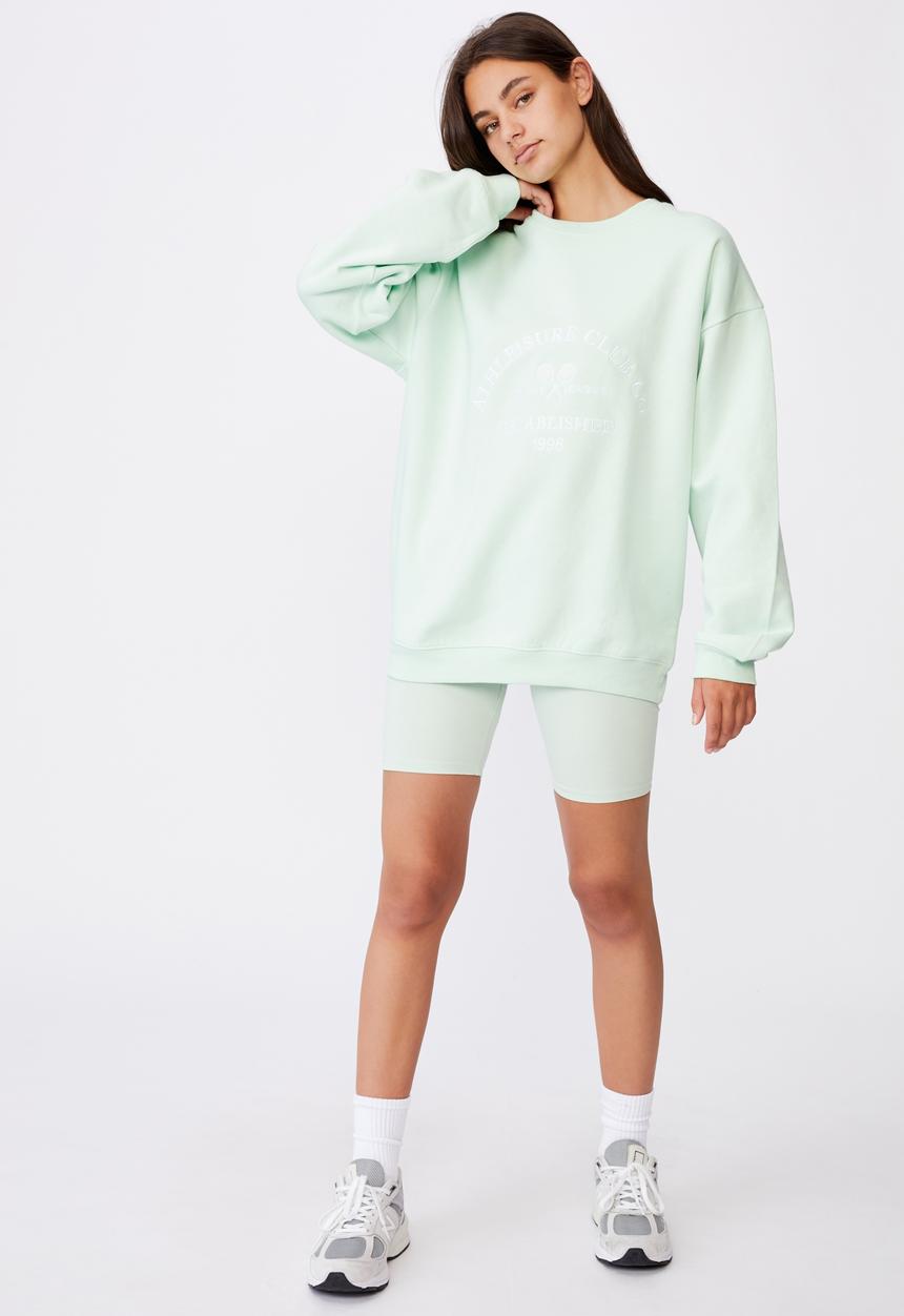 Factorie - Os graphic crew - celadon/athleisure club