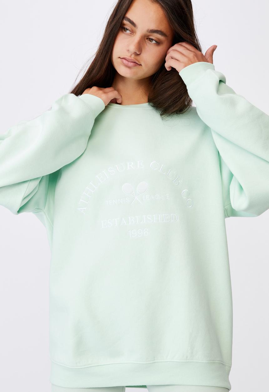 Factorie - Os graphic crew - celadon/athleisure club