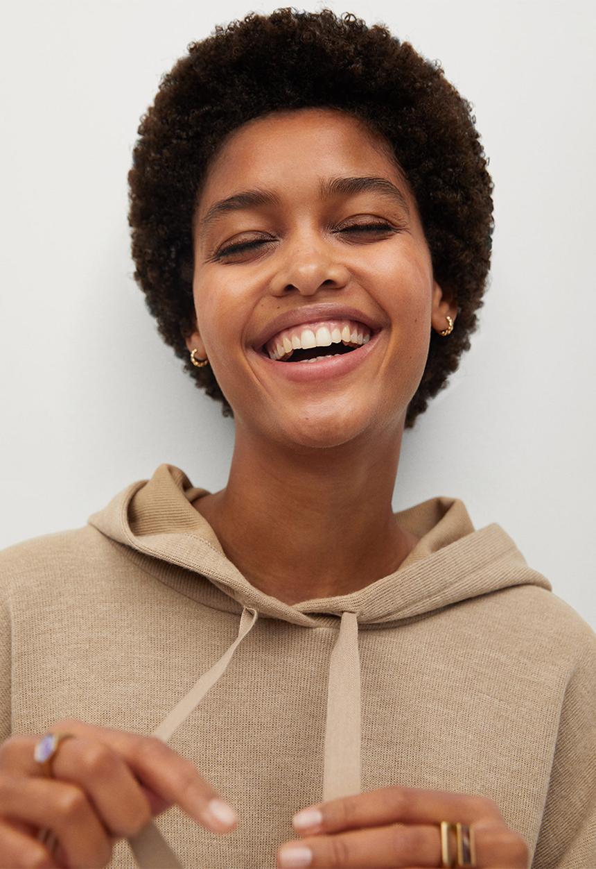 MANGO - Sweatshirt maxime - beige