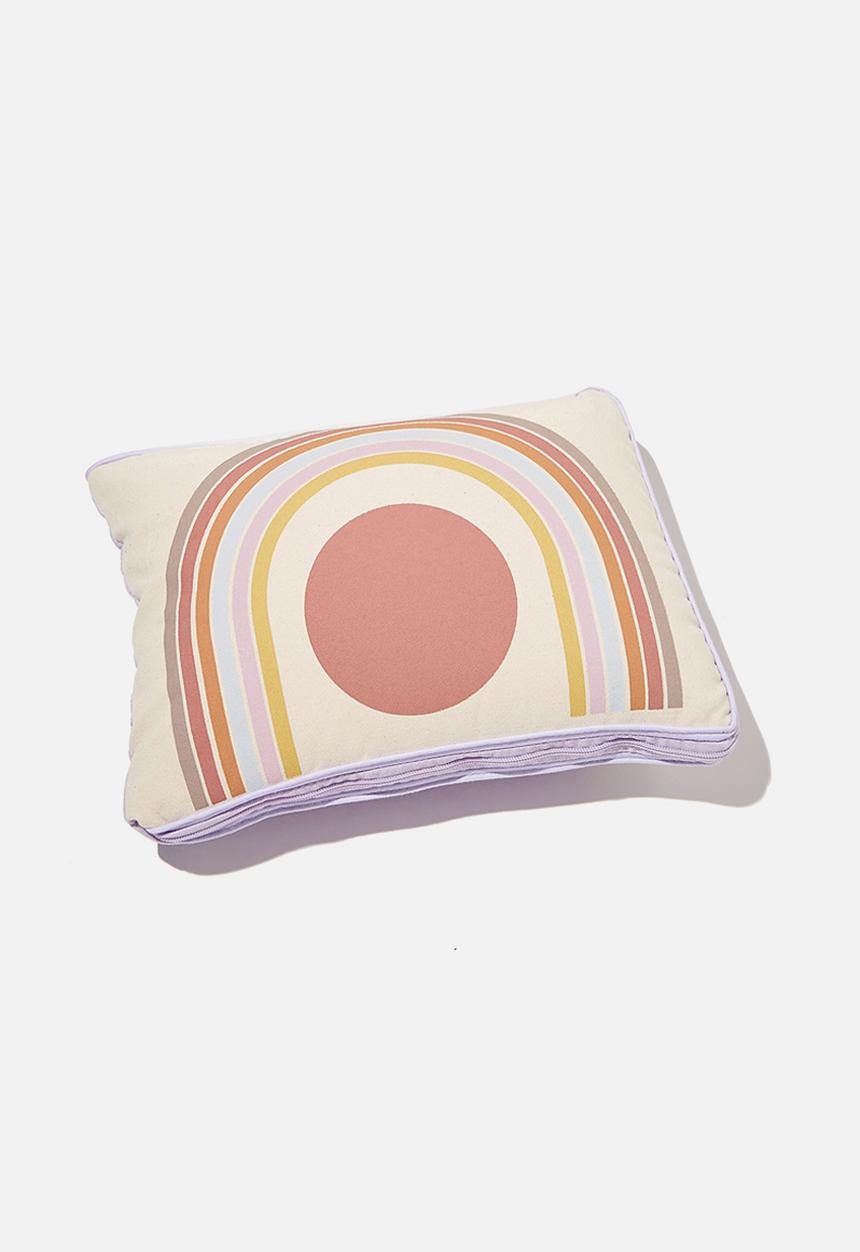 Typo - Convertible cushy throw- purple 
