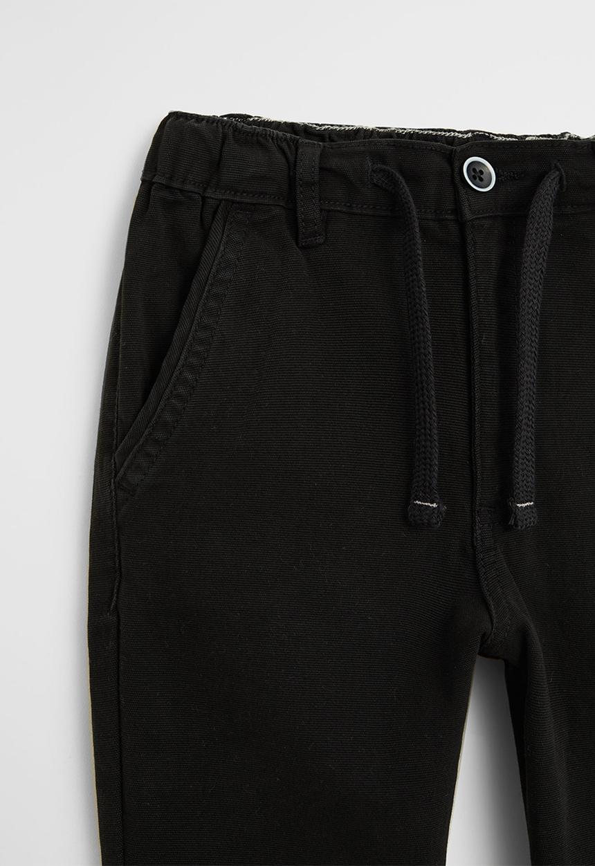 MANGO - Cord trousers - black