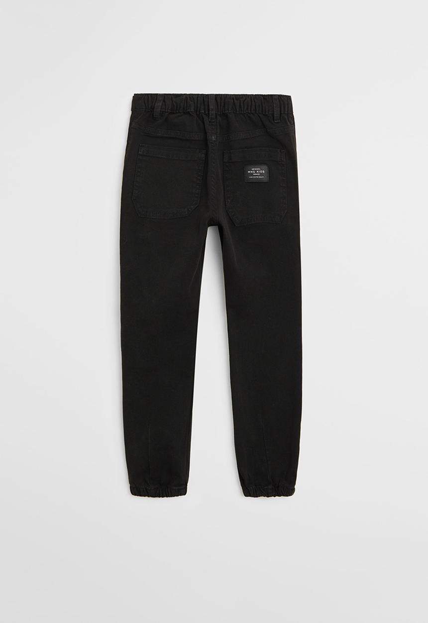 MANGO - Cord trousers - black