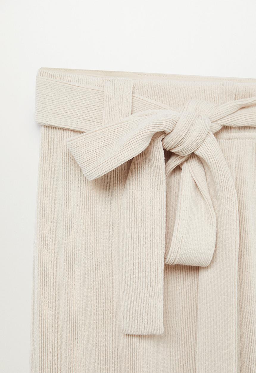 MANGO - Trousers palazzo - neutral