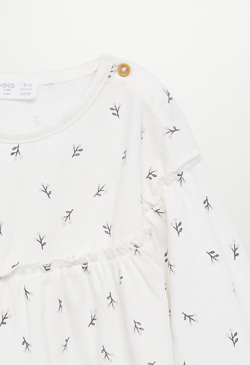 MANGO - Irina long sleeve tee - white