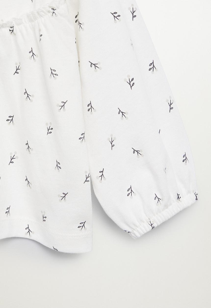 MANGO - Irina long sleeve tee - white