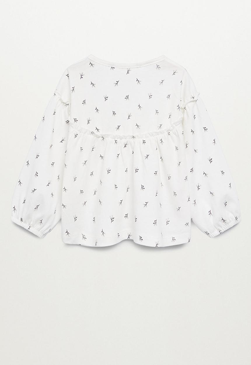 MANGO - Irina long sleeve tee - white