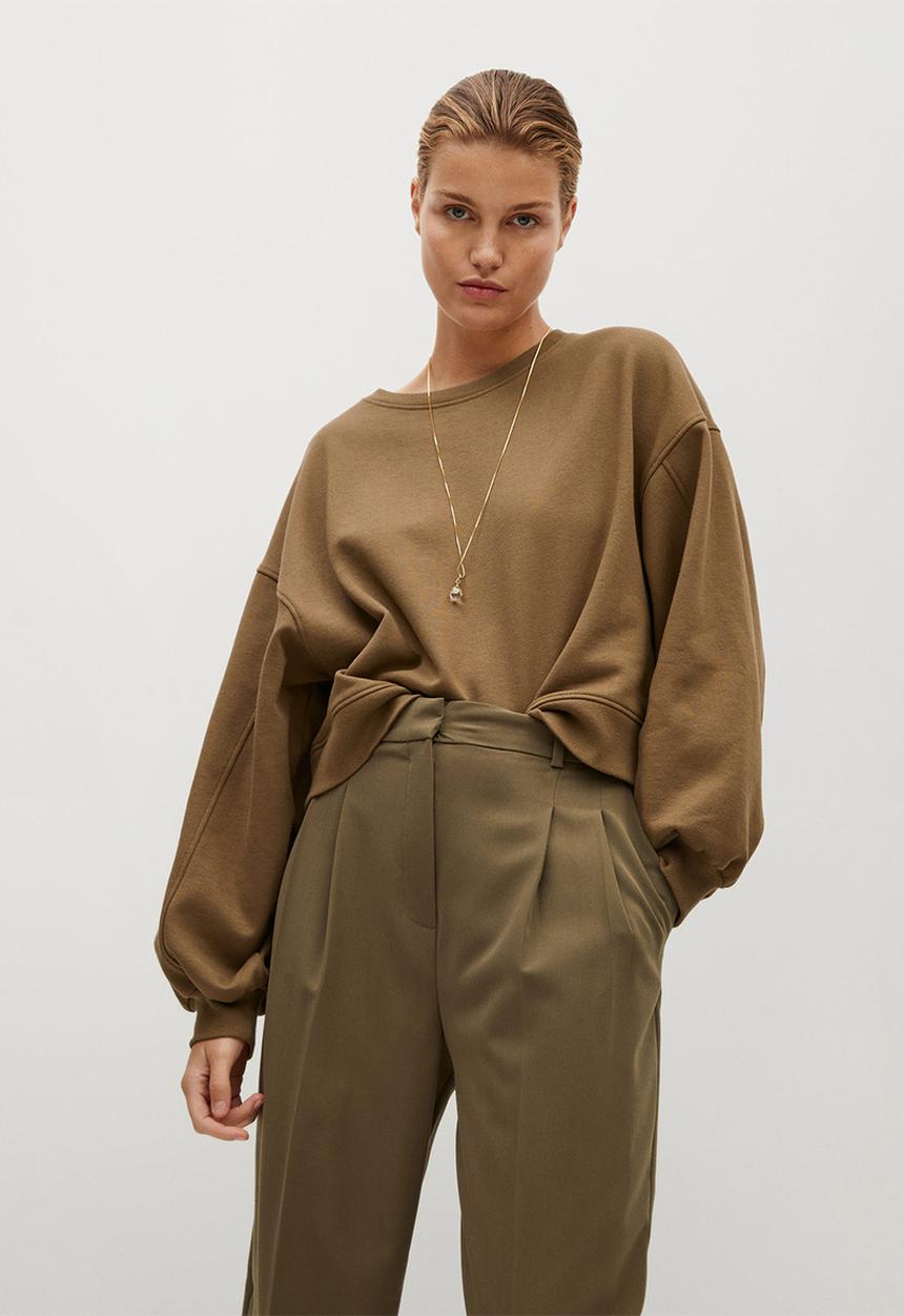 MANGO - Sweatshirt sarguita - brown