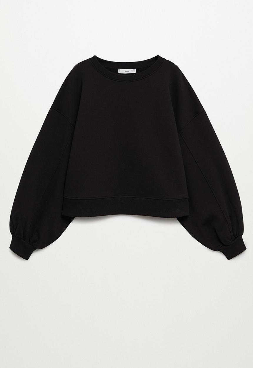 MANGO - Sweatshirt sarguita - black