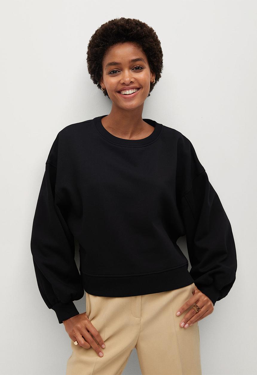 MANGO - Sweatshirt sarguita - black