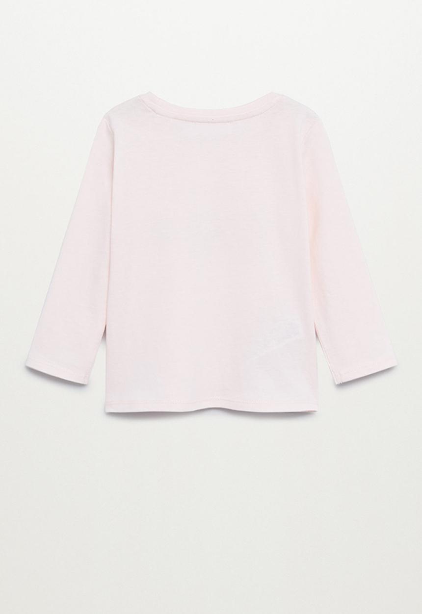 MANGO - Elena long sleeve tee - pink