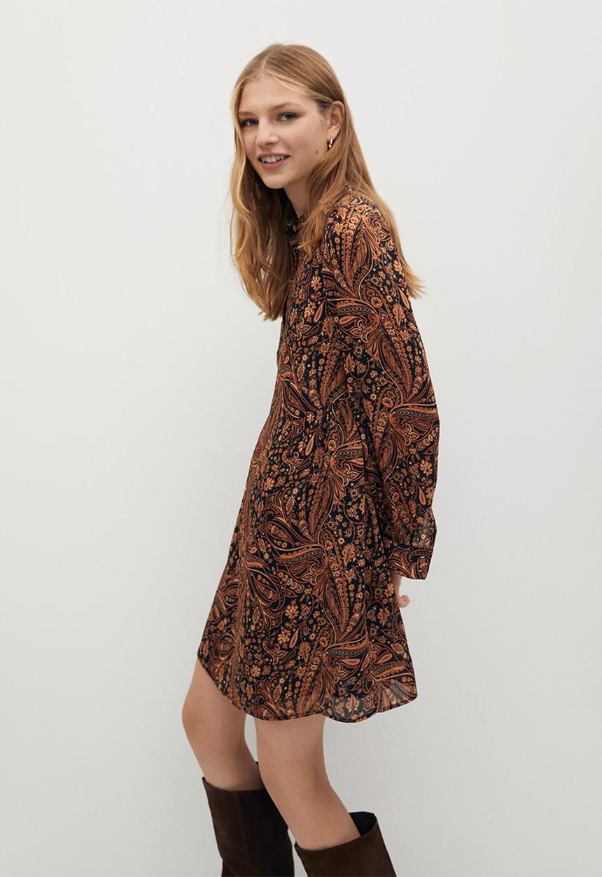 MANGO - Dress oslo - brown
