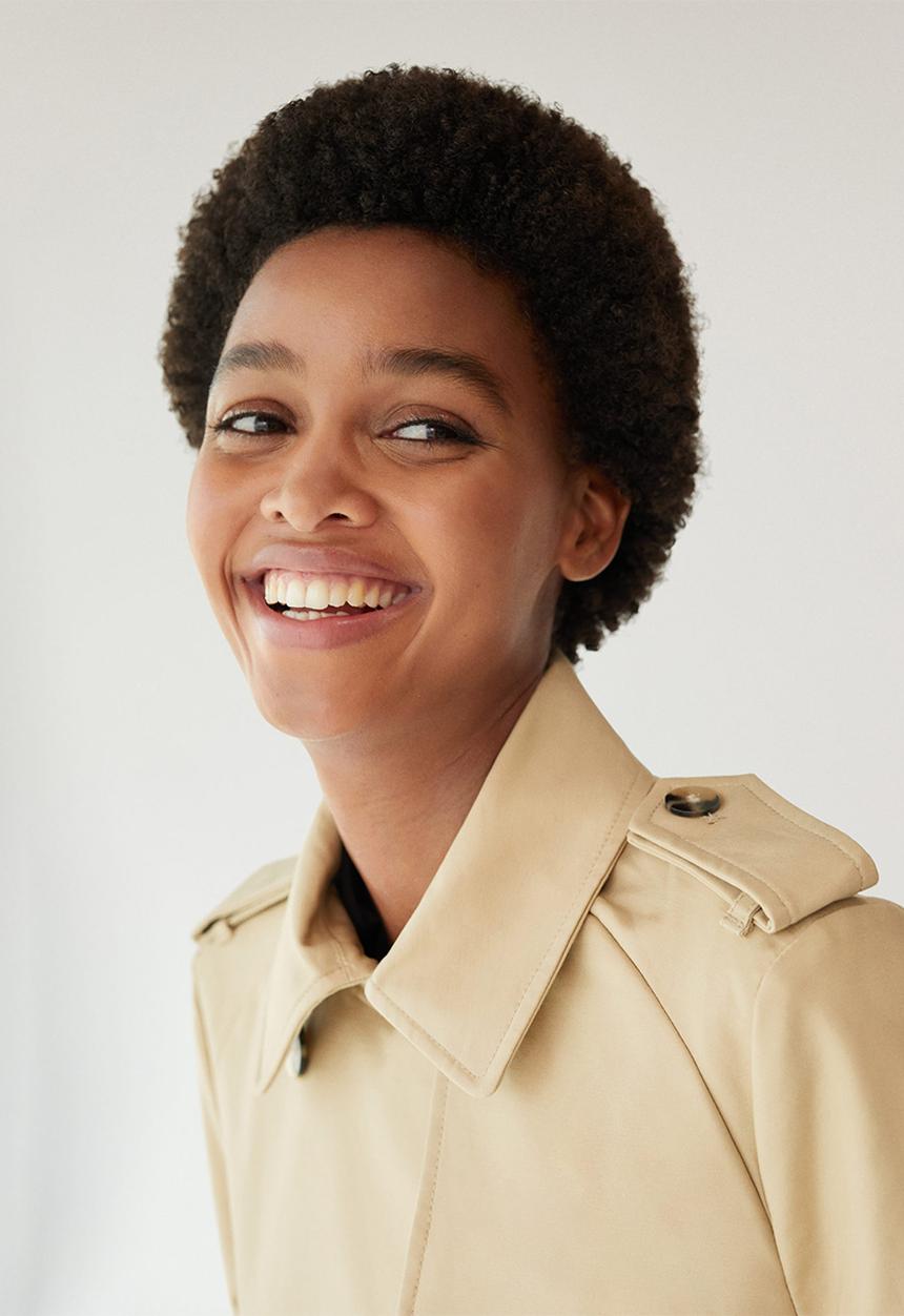 MANGO - Trench coat polana - beige
